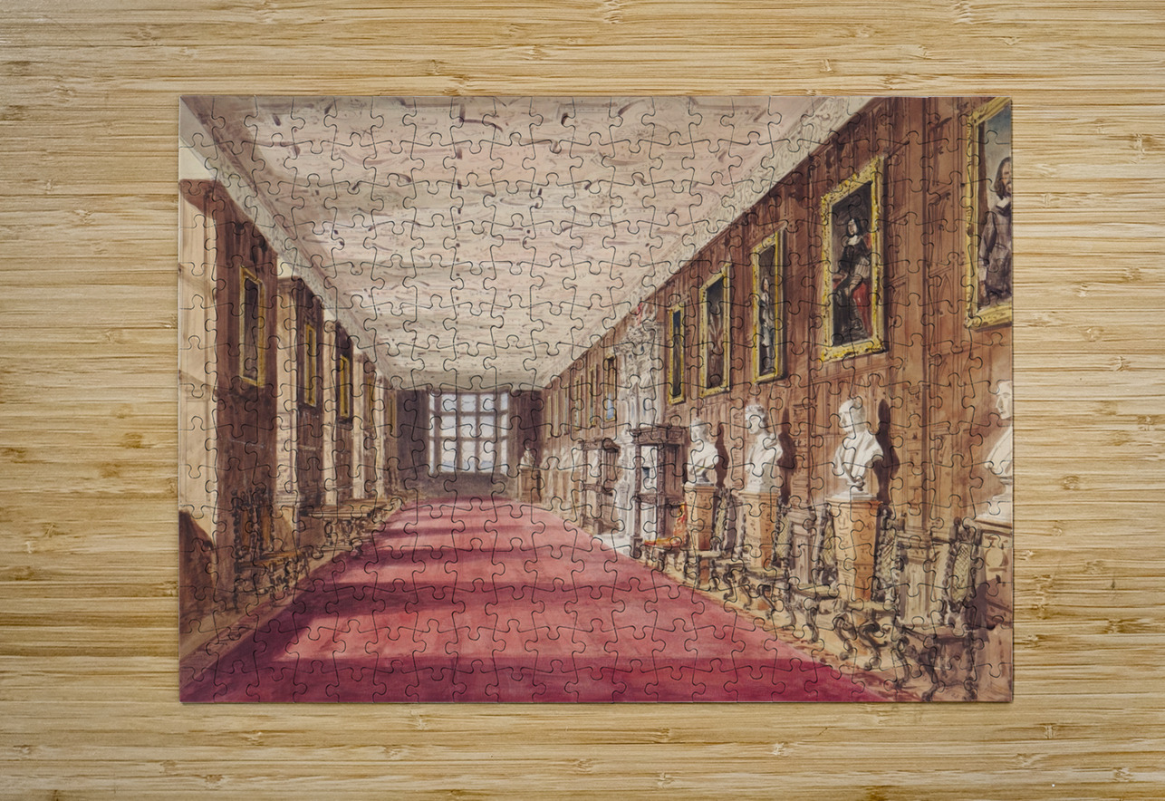 The Gallery. Aston Hall [1824–82] by Allen Edward Everitt [1824–1882] MyCozyFineArt Puzzle printing