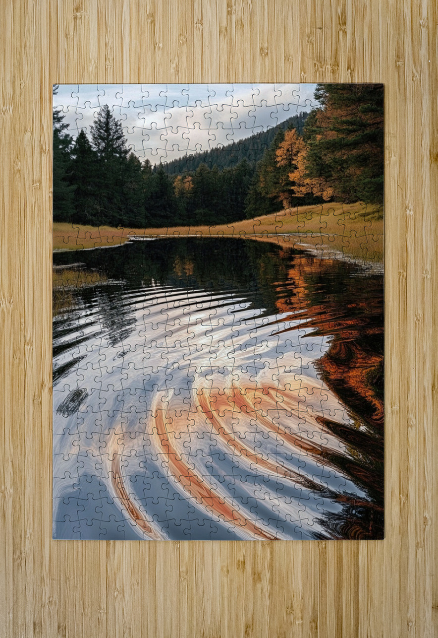 Autumn Ripples NZ8D2P 64 Abstract Rebellion Puzzle printing