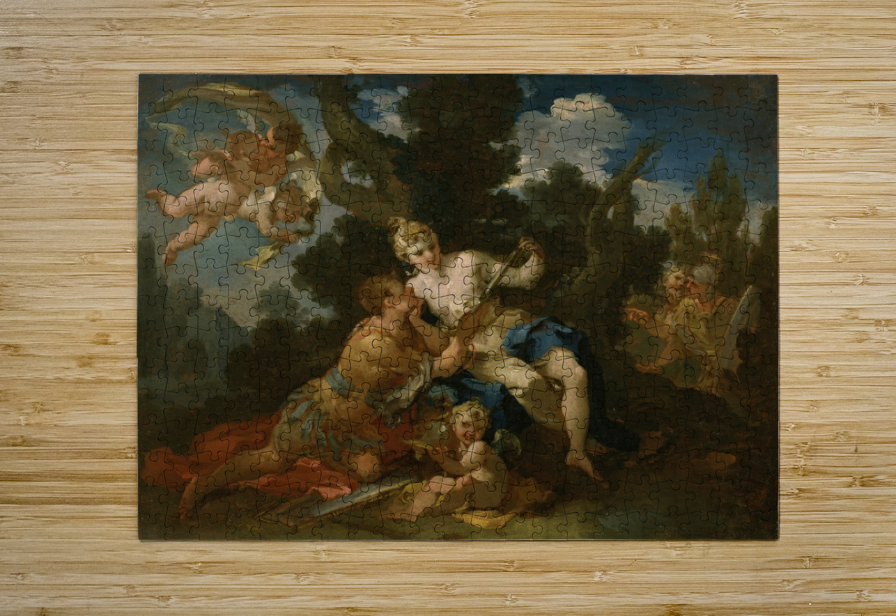 Rinaldo and Armida [1720–1750] by Michele Rocca [1666–ca. 1751] MyCozyFineArt Puzzle printing