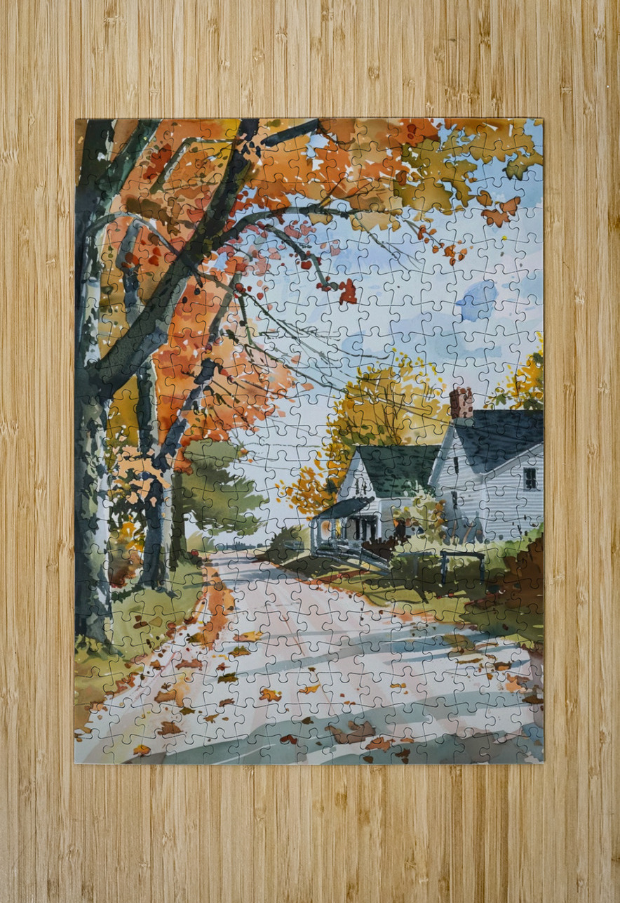 Autumn Road Home 29HBCJ 57 Abstract Rebellion Puzzle printing