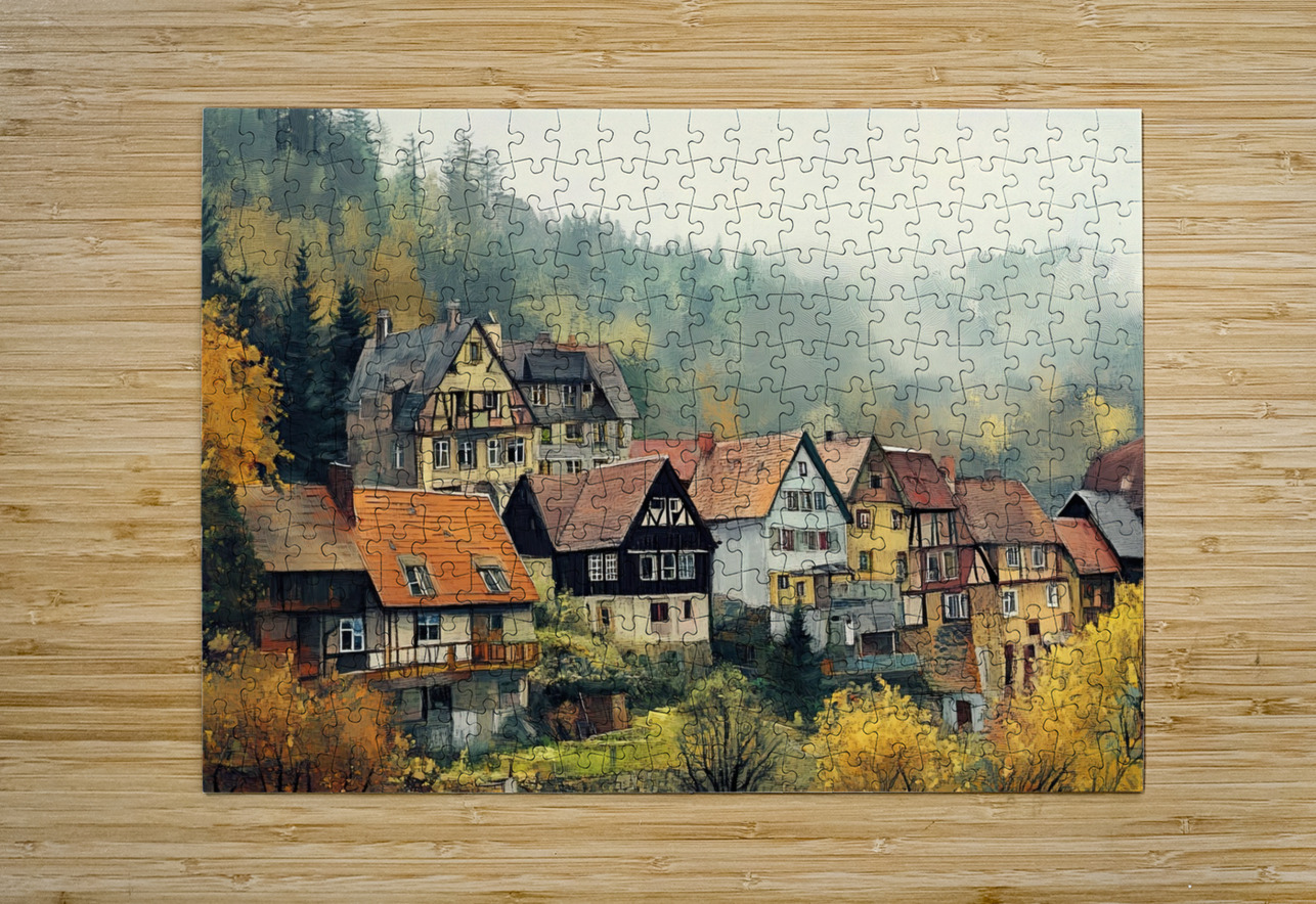 Autumn Village Charm 29HBCJ 62 Abstract Rebellion Puzzle printing