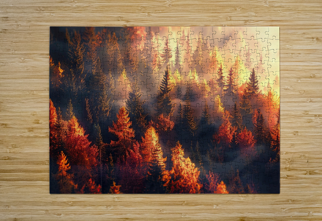 Autumn Whispers H7P3N2 57 Abstract Rebellion Puzzle printing