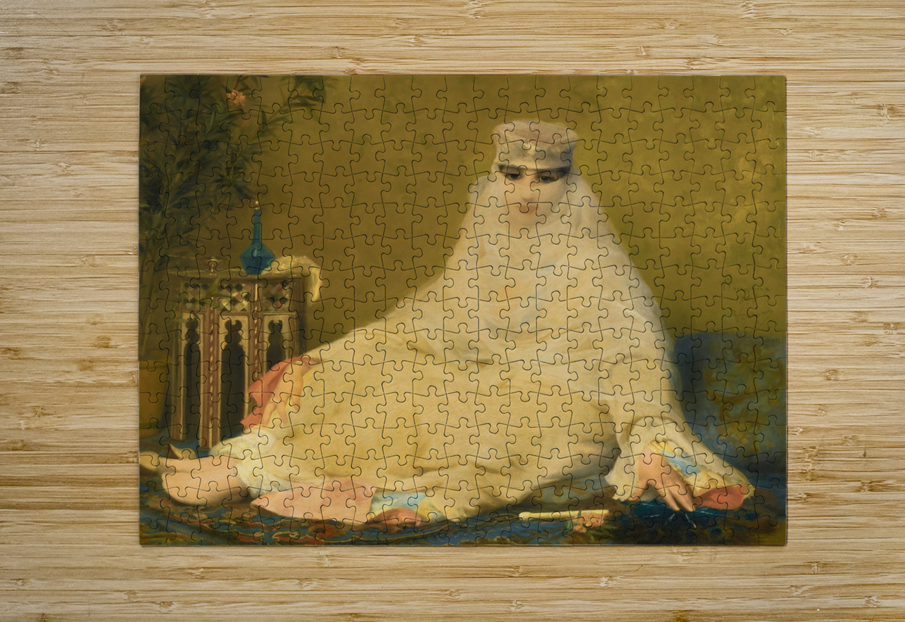 A Lady Of Smyrna [1874] by Eugène Verdyen [1836–1903] MyCozyFineArt Puzzle printing