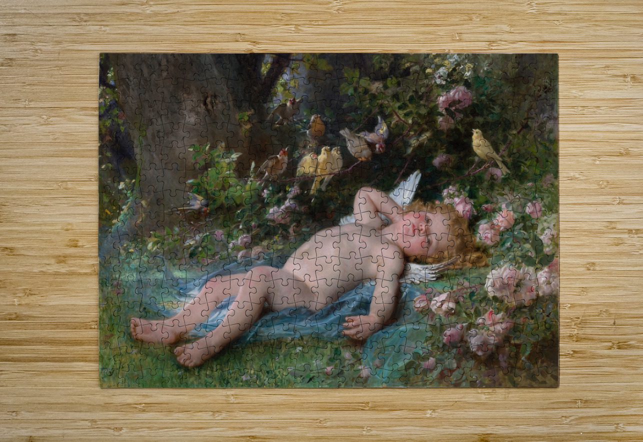 Le réveil de l’amour [1891] by Léon–Jean–Basile Perrault [1832–1908] MyCozyFineArt Puzzle printing
