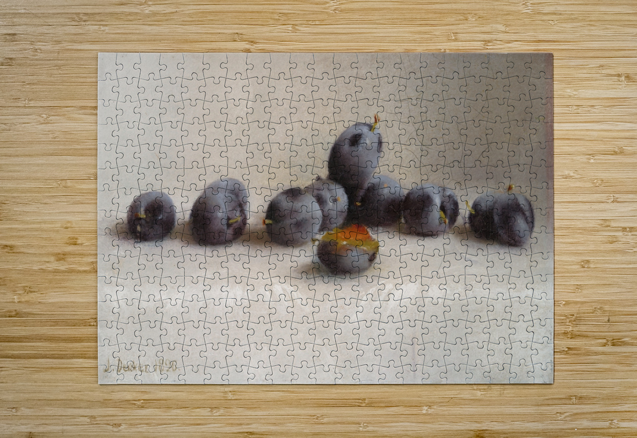 Twelve Plums [1896] by Joseph Decker [1853–1924] MyCozyFineArt Puzzle printing
