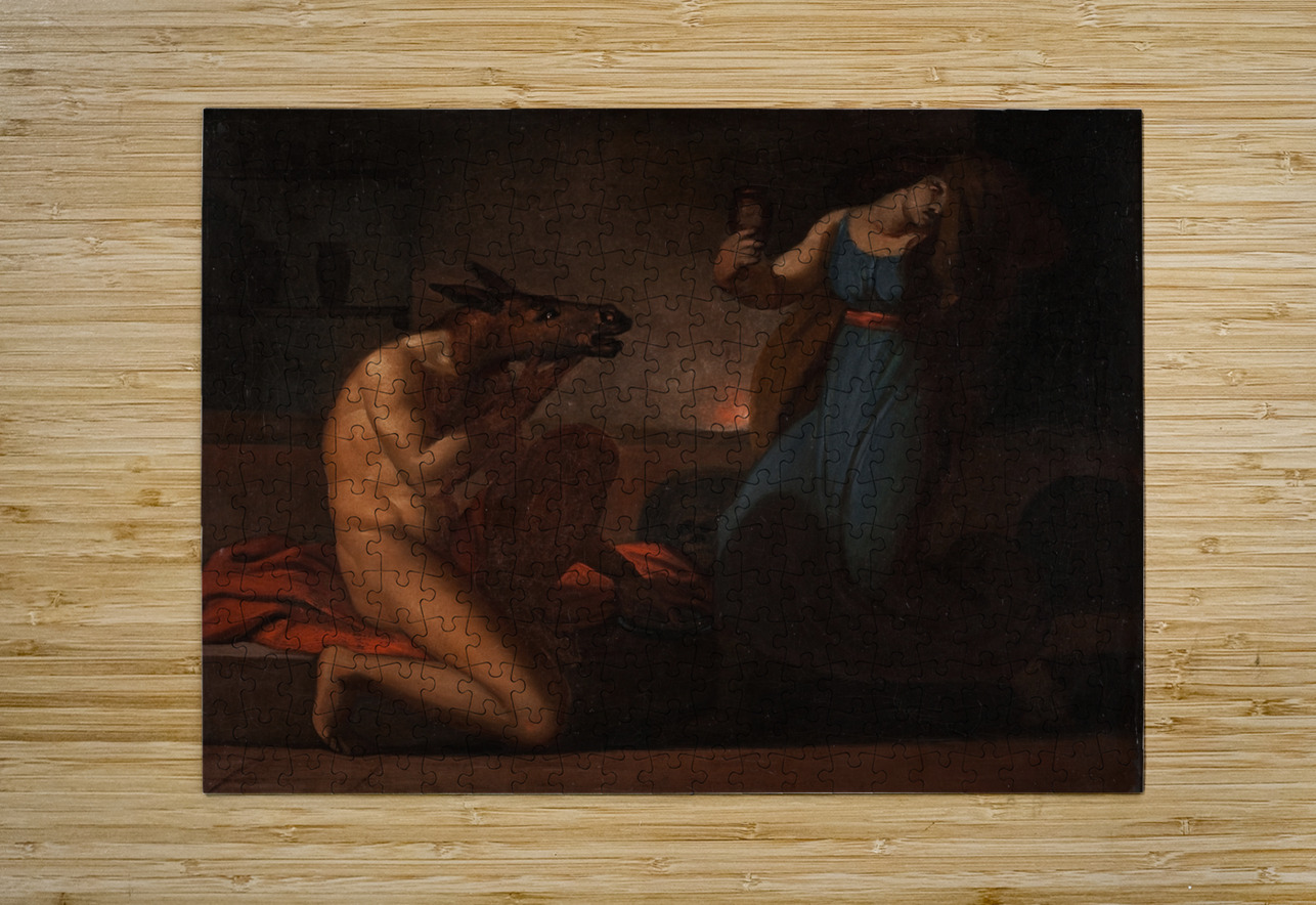 The Metomorphosis Of Lucius by C.F. Høyer [1775–1855] MyCozyFineArt Puzzle printing