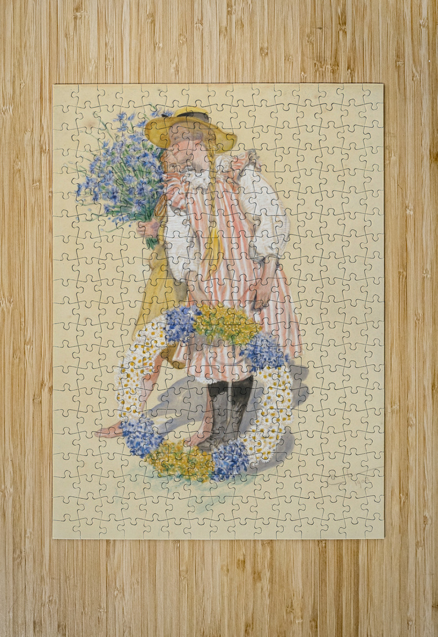 Lisbeth och Brita [1902] by Carl Larsson [1853–1919] MyCozyFineArt Puzzle printing