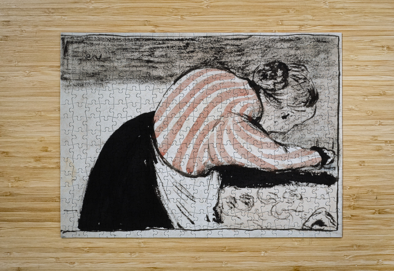 Old woman setting the table by Édouard Vuillard [1868–1940] MyCozyFineArt Puzzle printing