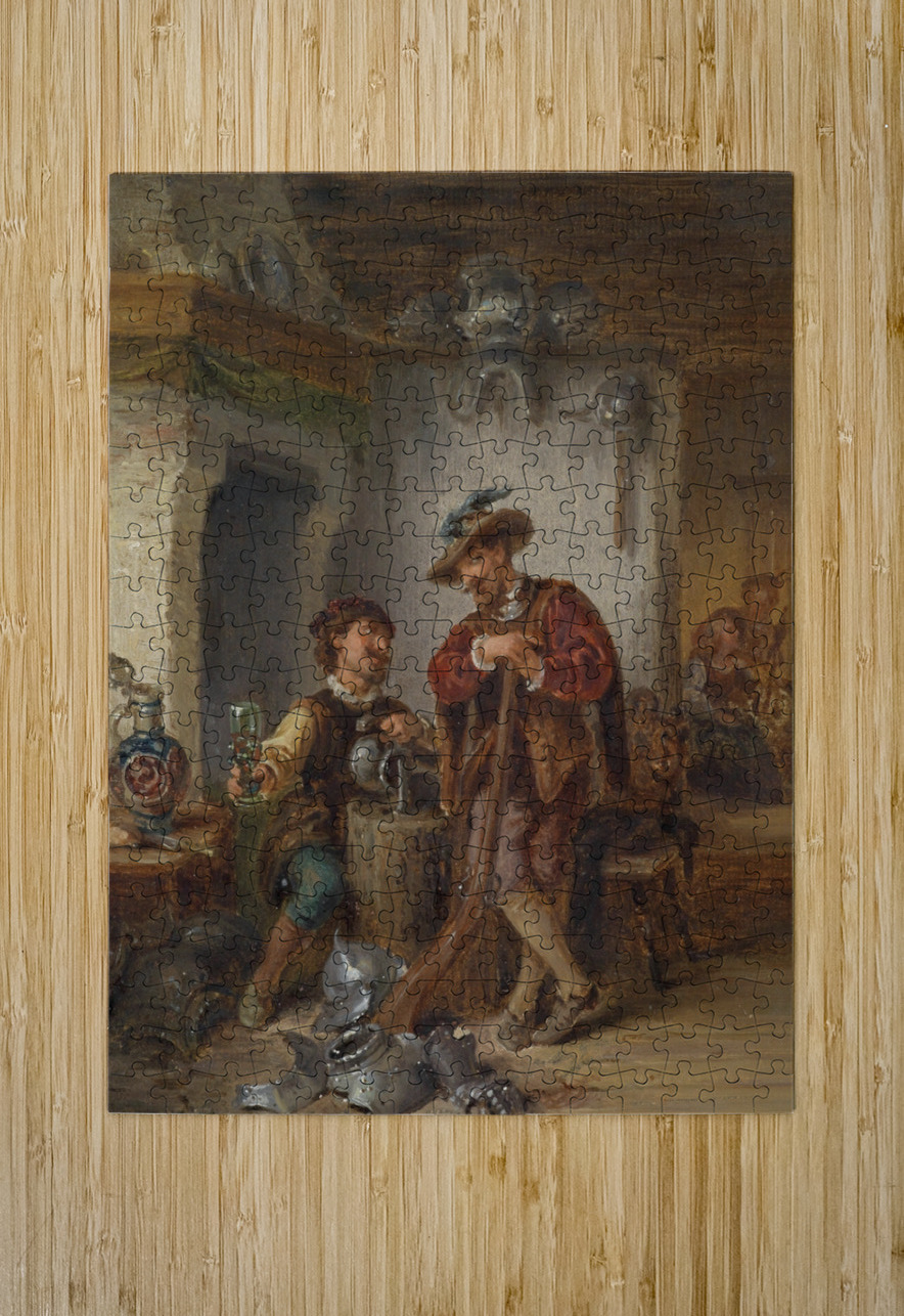 Zechende Soldaten by Eduard Ender [1822–1883] MyCozyFineArt Puzzle printing
