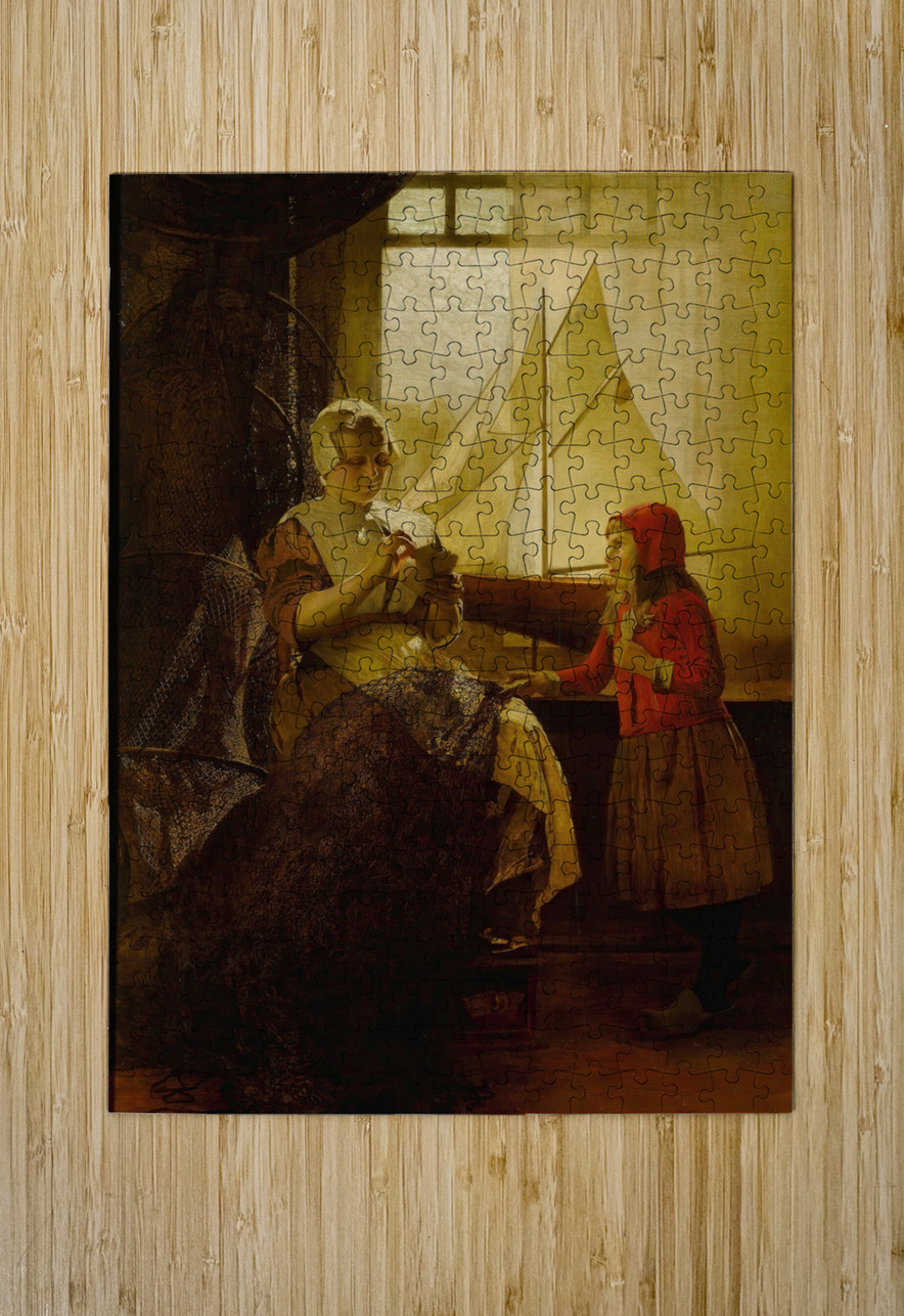 The Card Game by Eduard Charlemont [1848–1906] MyCozyFineArt Puzzle printing