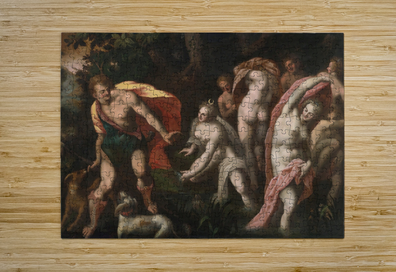 Diana And Acteon by Joseph Heintz The Elder [1564–1609] MyCozyFineArt Puzzle printing