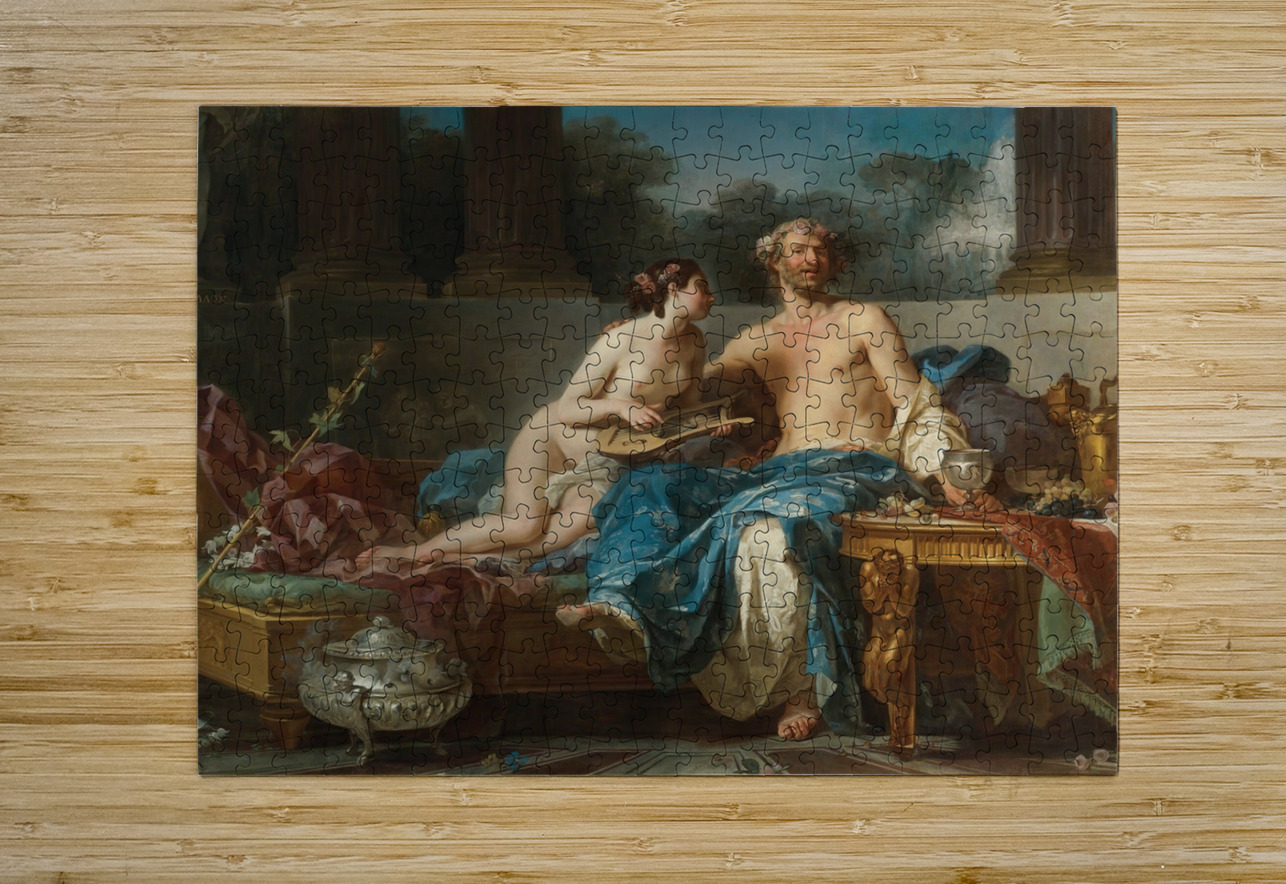 The Pleasures Of Anacreon by Jean Bernard Restout [1732–1797] MyCozyFineArt Puzzle printing
