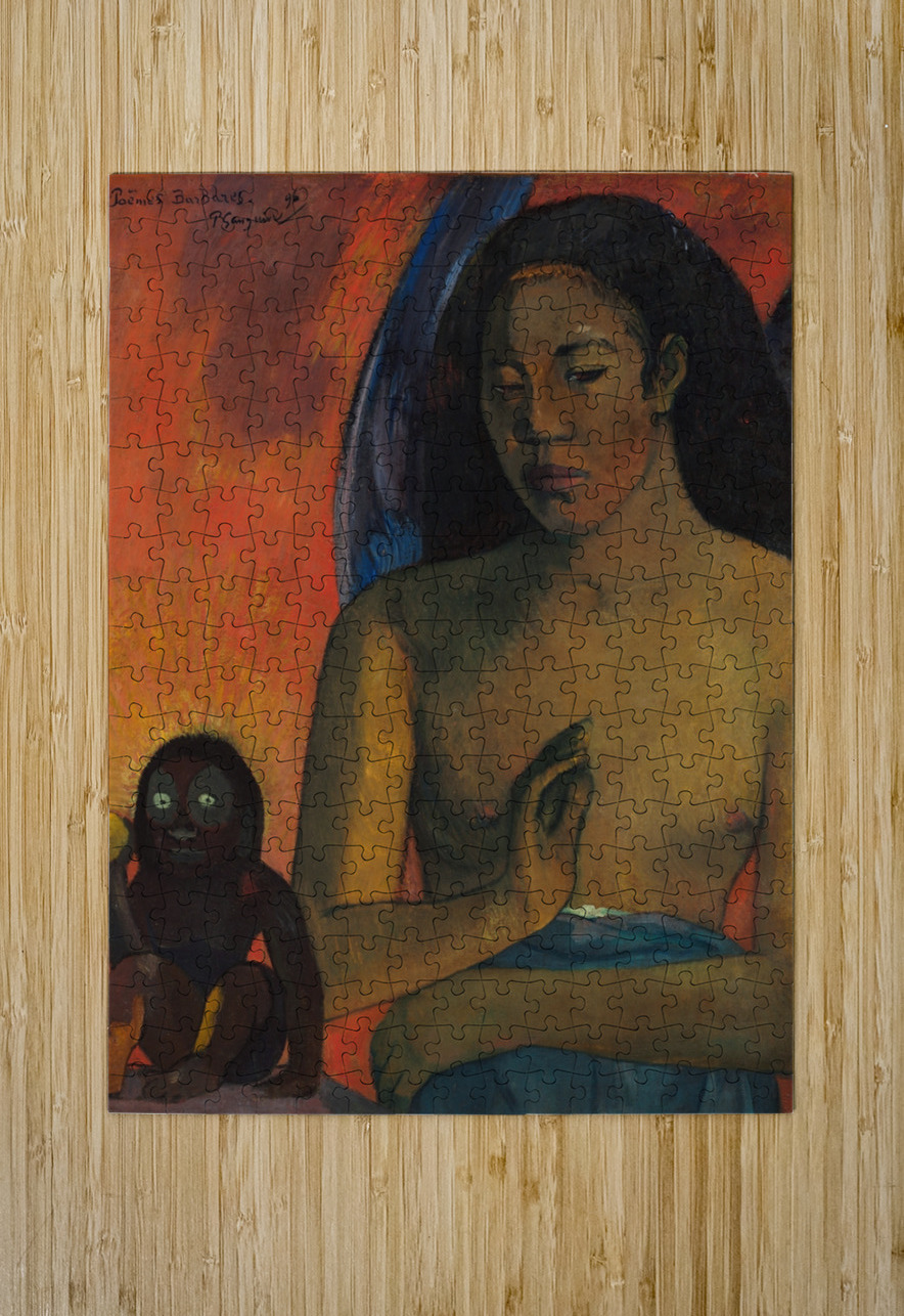 Poèmes barbares [1896] by Paul Gauguin [1848–1903] MyCozyFineArt Puzzle printing