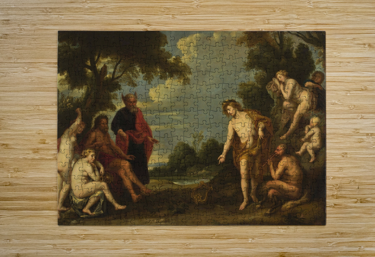 Judgement of Midas by Follower of Jacob Jordaens [1593–1678] MyCozyFineArt Puzzle printing