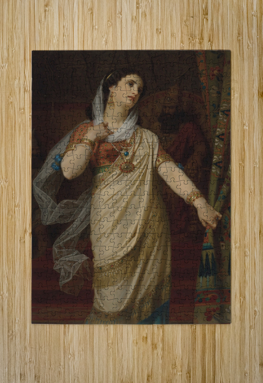 Esther [1885] by Hugues Merle [1823–1881] MyCozyFineArt Puzzle printing