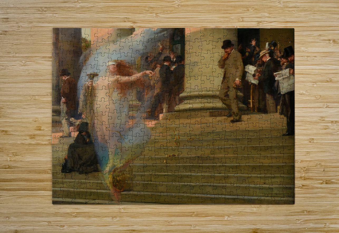 La Fortune passe [1895] by Albert Pierre–René Maignan [1845–1908] MyCozyFineArt Puzzle printing