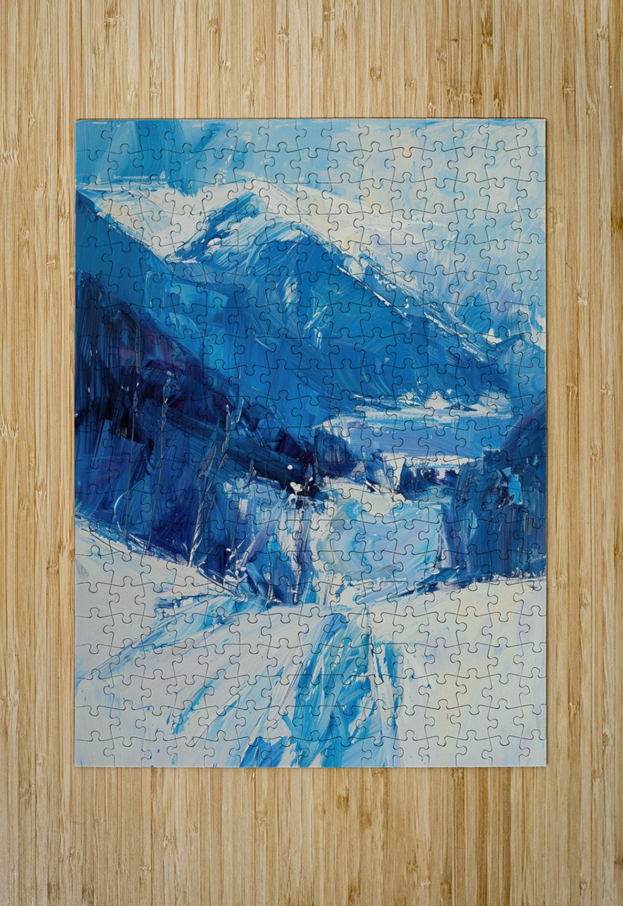 Azure Mountain Pass Y7H92N 53 Abstract Rebellion Puzzle printing