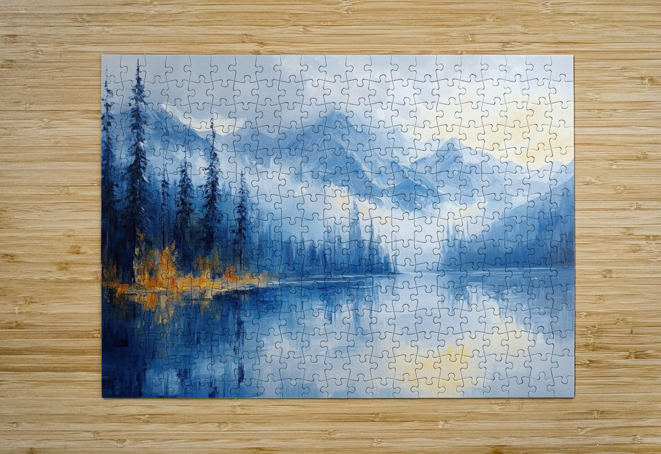 Azure Mountain Serenity 9P3N2H 57 Abstract Rebellion Puzzle printing