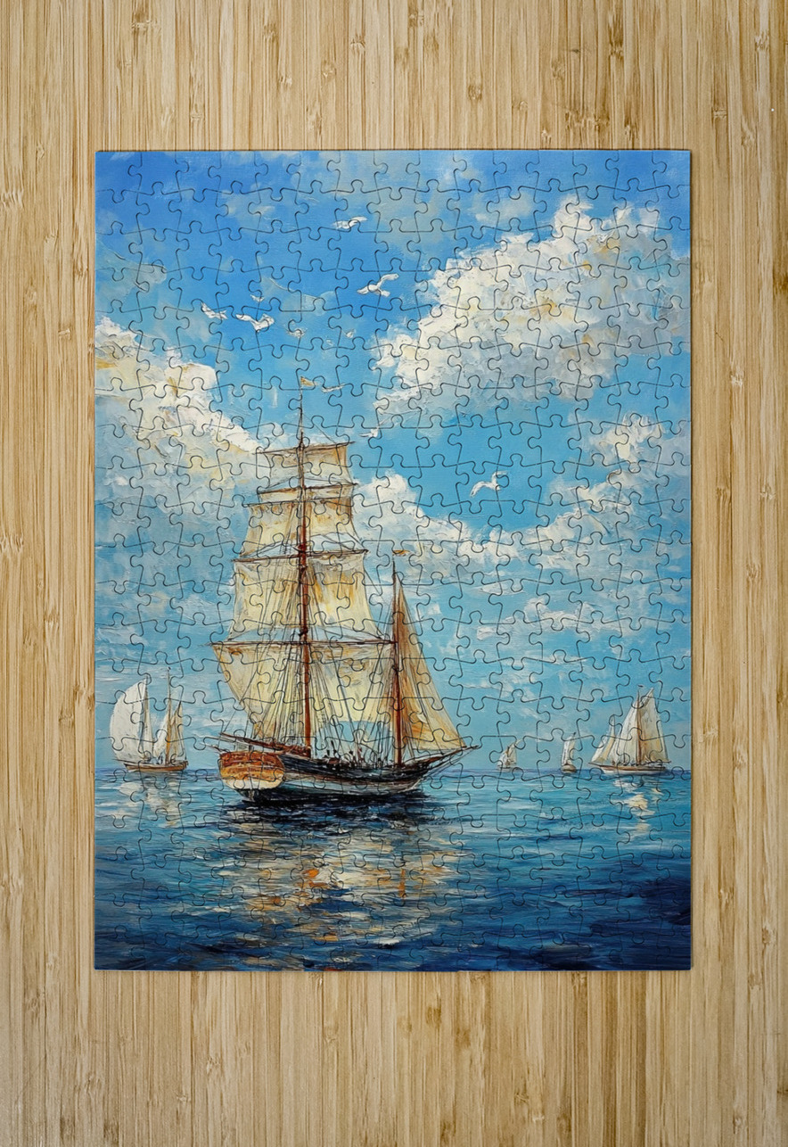 Azure Regatta Daybreak H2N9P2 50 Abstract Rebellion Puzzle printing