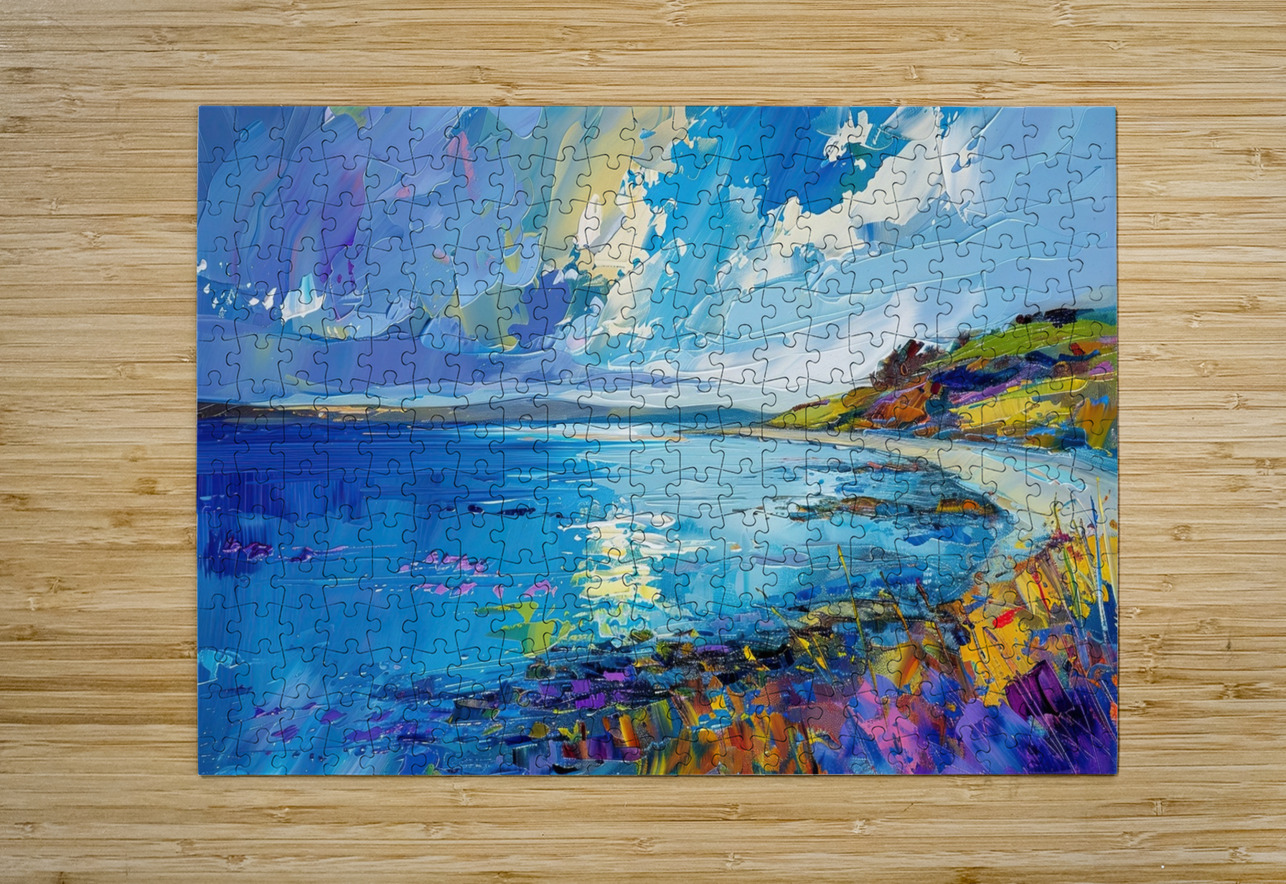 Azure Shoreline Radiance H9P4N2 55 Abstract Rebellion Puzzle printing