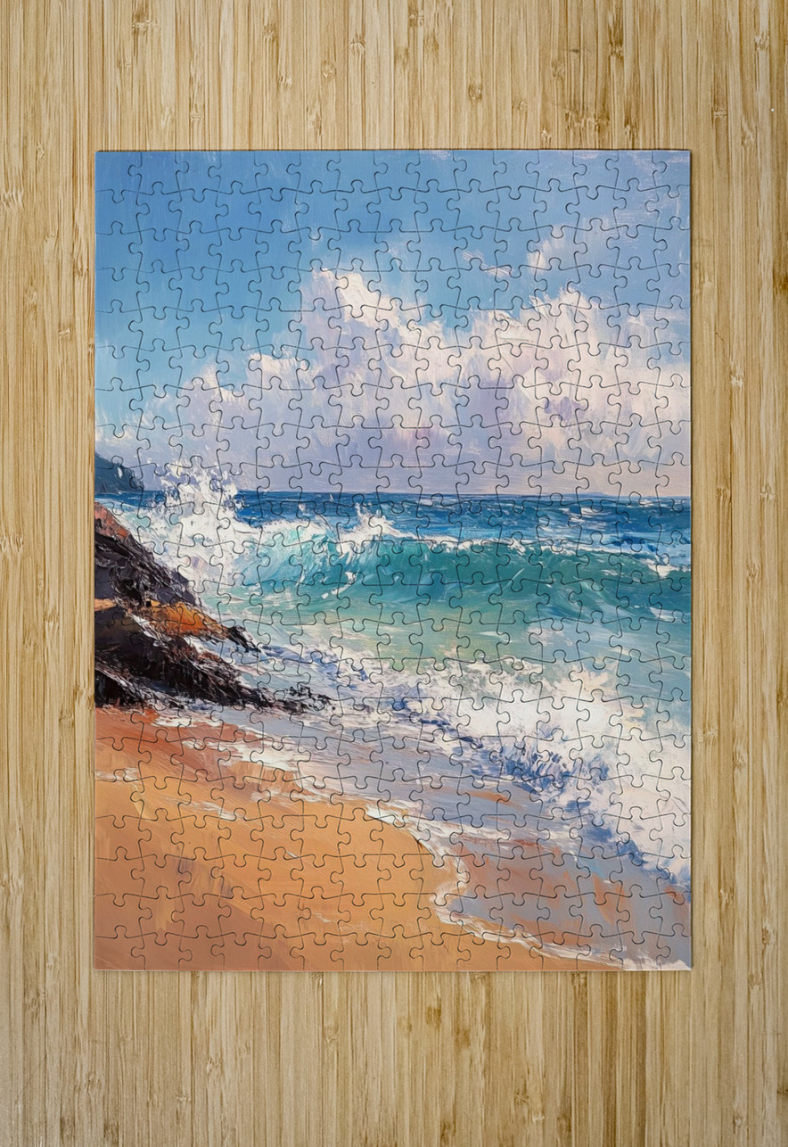 Azure Waves Crashing H29PN 55 Abstract Rebellion Puzzle printing