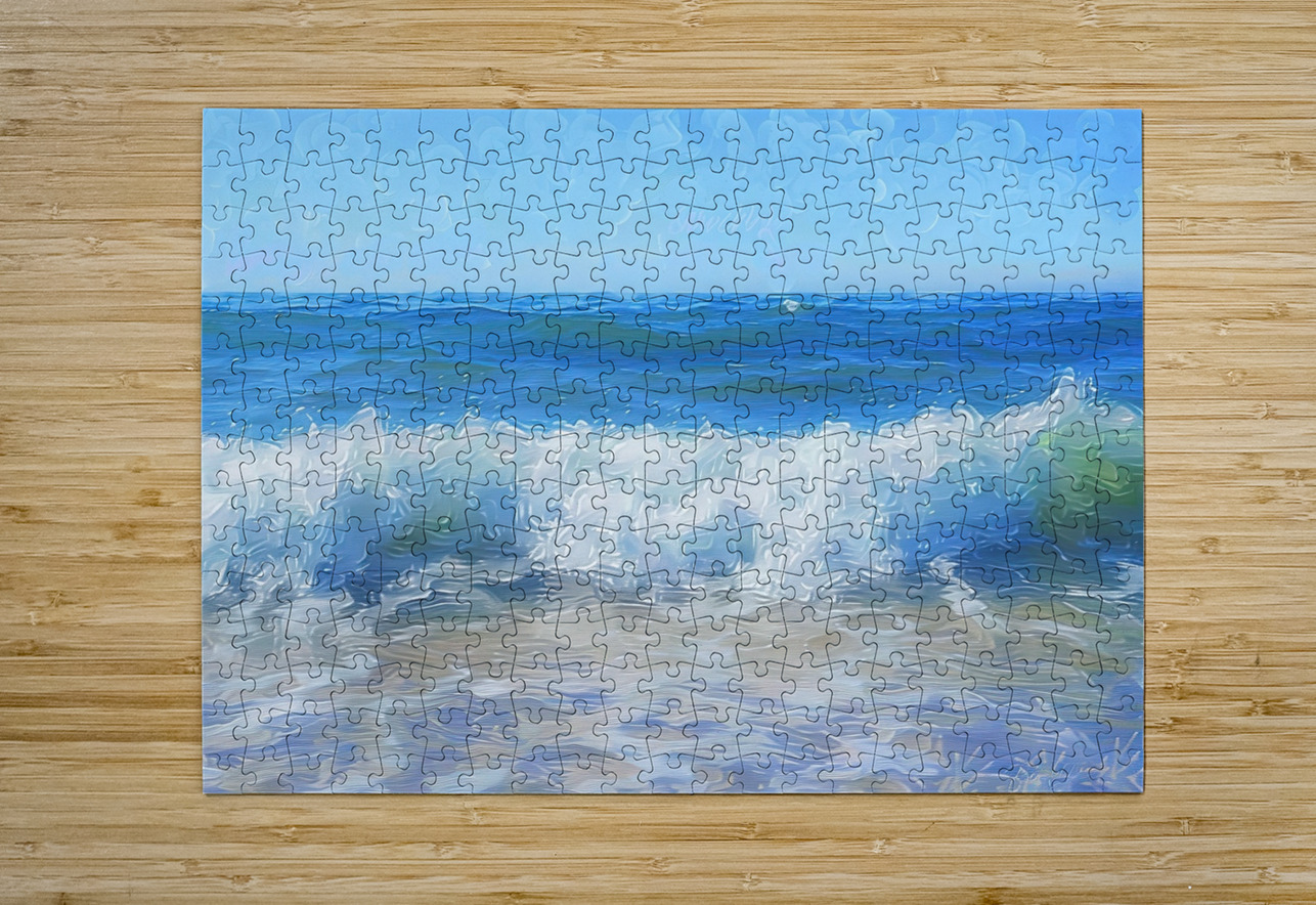 Azure Waves Embrace H29P3N 45 Abstract Rebellion Puzzle printing