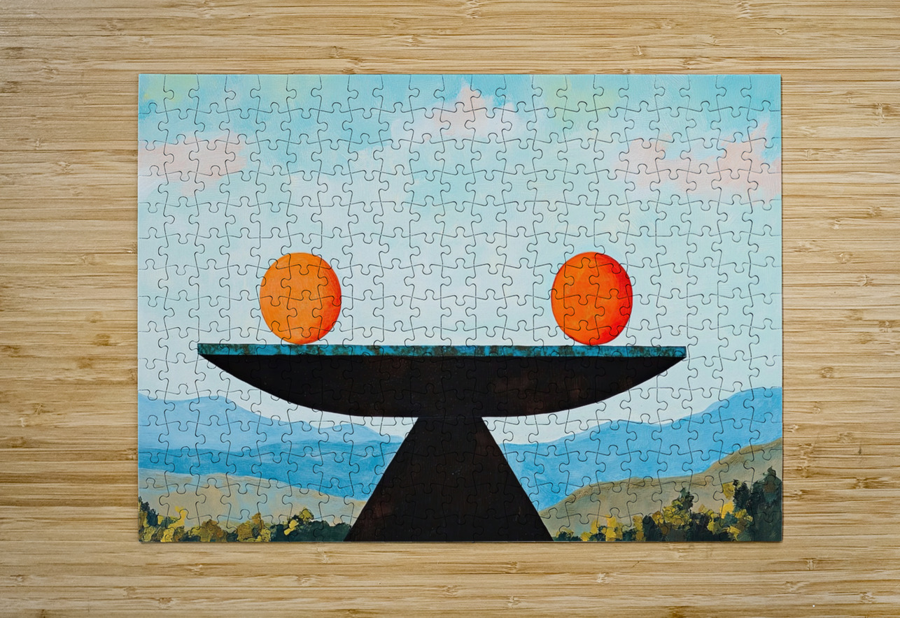 Balanced Orbs Above Valley 78HNP2 55 Abstract Rebellion Puzzle printing