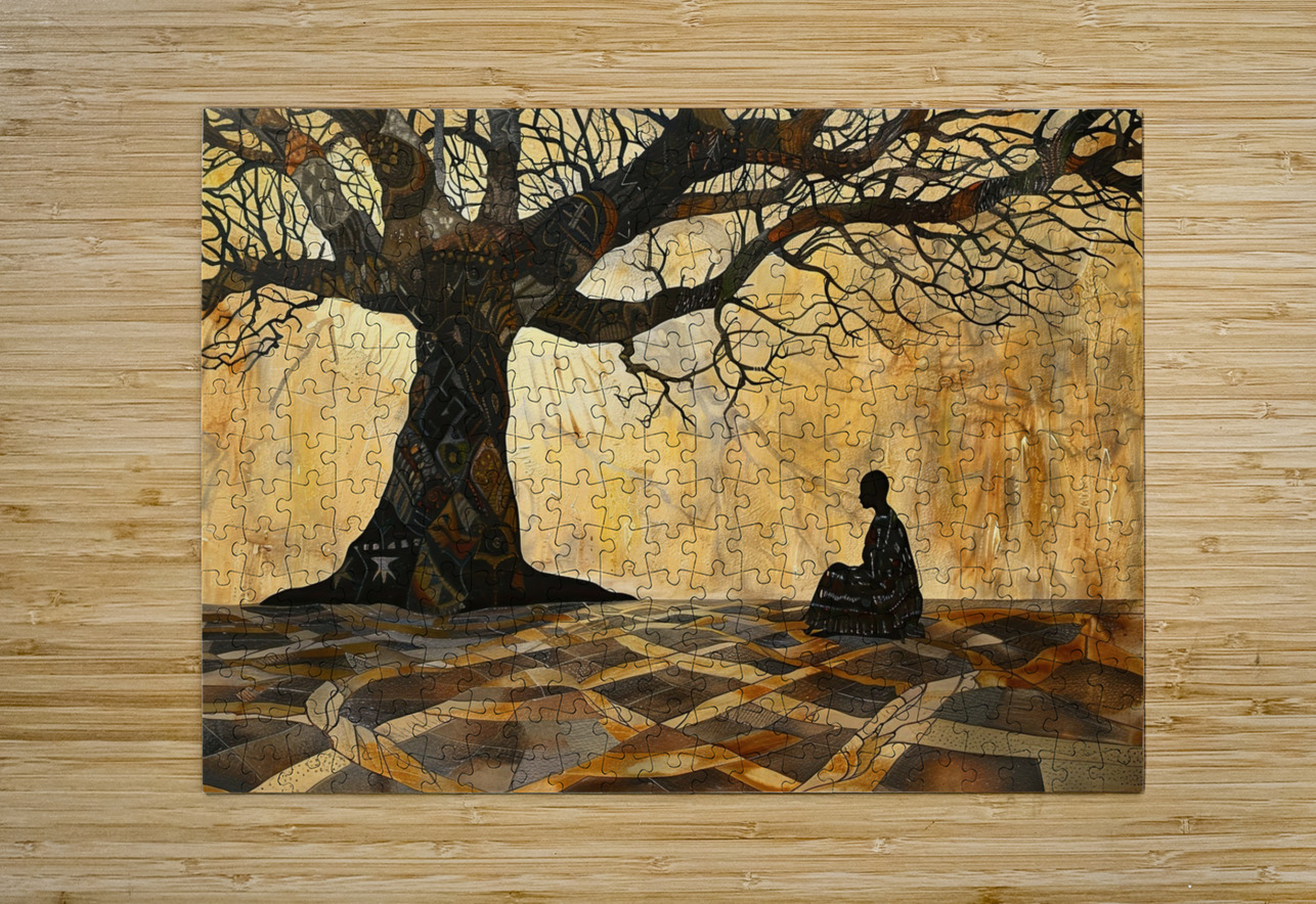 Beneath Golden Boughs H3N9P2 60 Abstract Rebellion Puzzle printing