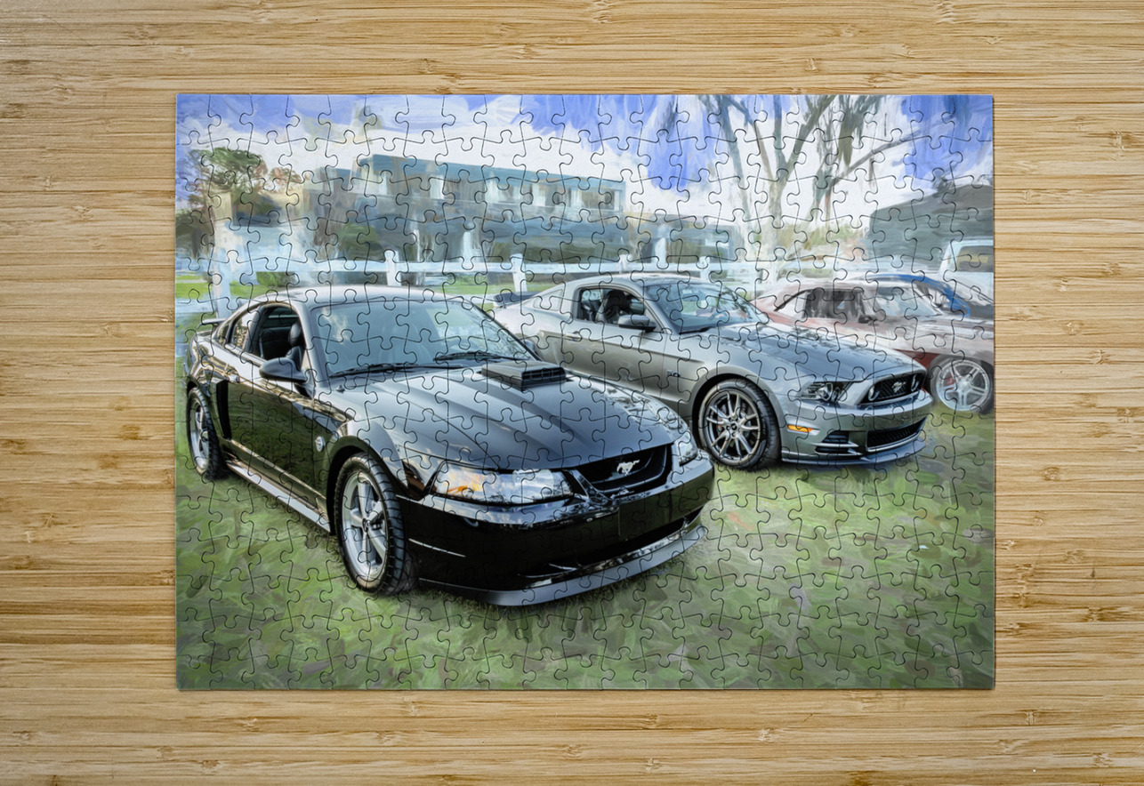 2004 Black Ford Mustang Mach 1 40th Anniversary X140 1 Rich Franco Puzzle printing