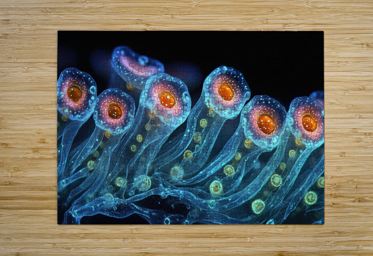 Bioluminescent Bloom 74HNPZ 47 Abstract Rebellion Puzzle printing