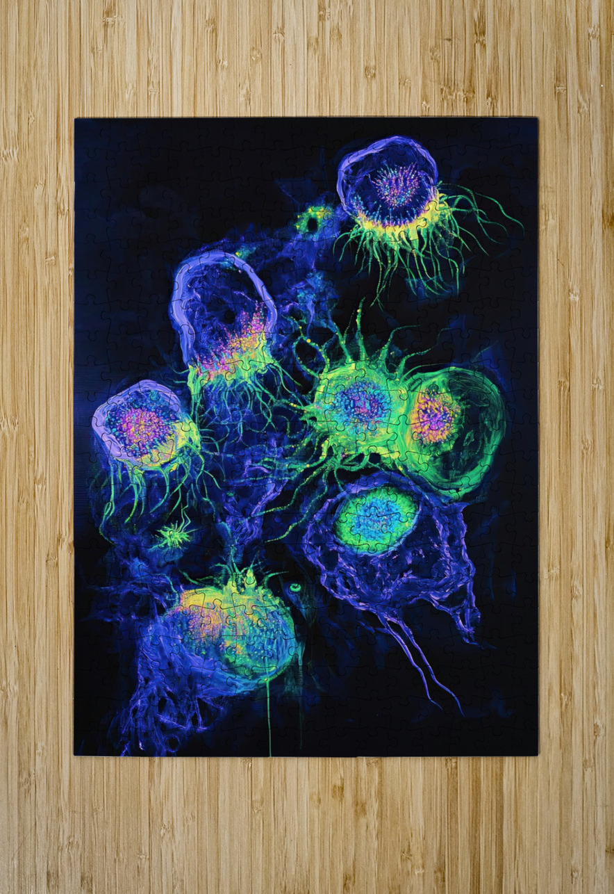 Bioluminescent Bloom 78HNP2 62   Copy Abstract Rebellion Puzzle printing