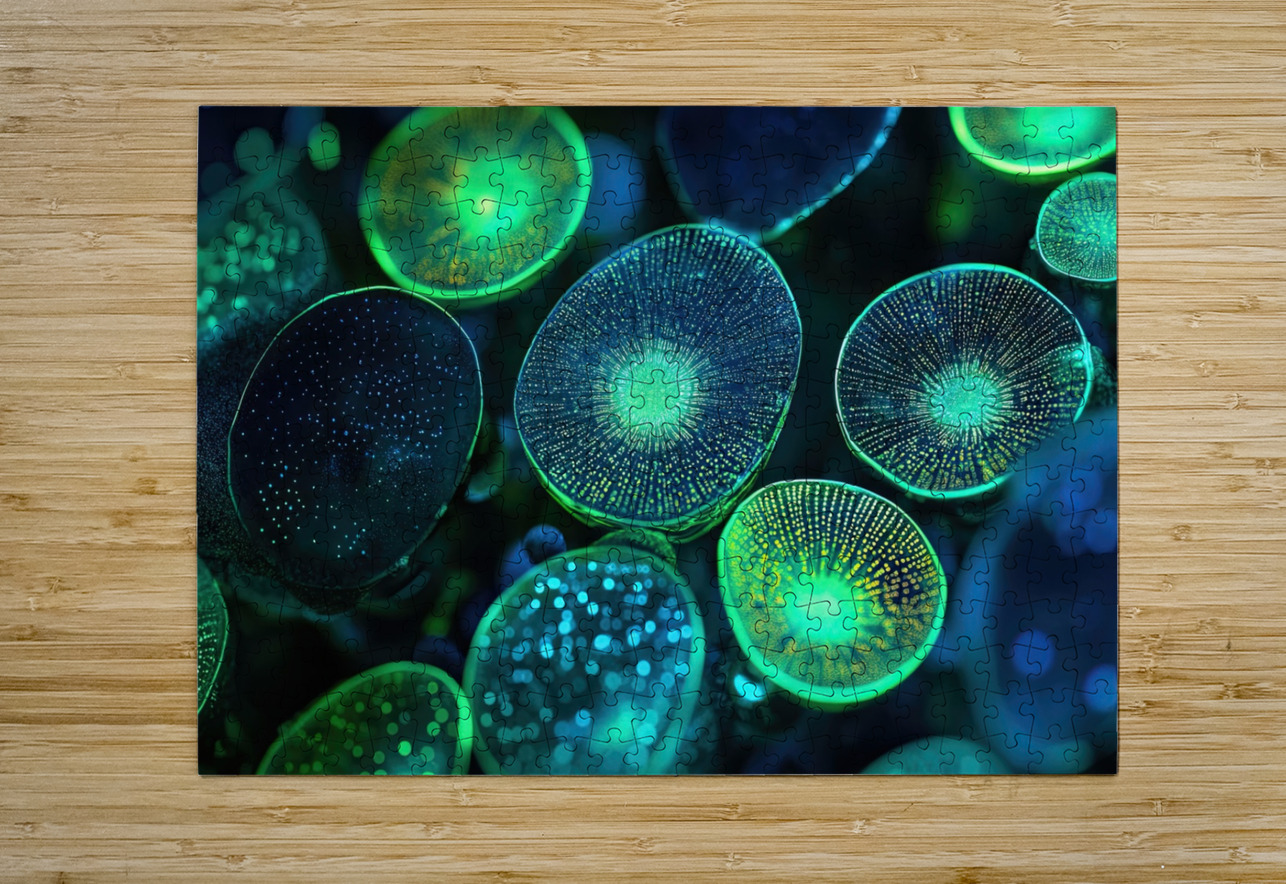 Bioluminescent Forms 7P3H9N 55   Copy Abstract Rebellion Puzzle printing