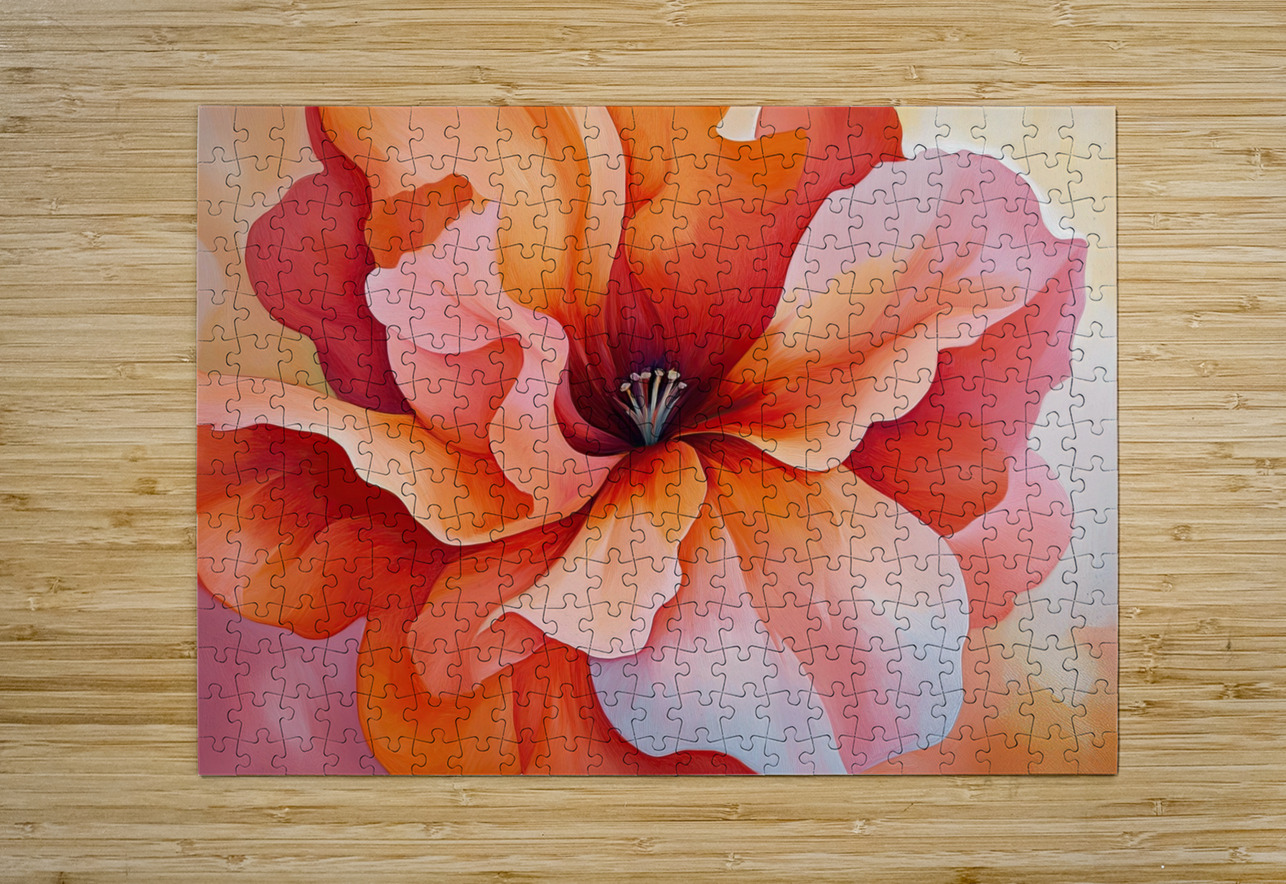 Blooming Coral Heart 2Y9P3H 53 Abstract Rebellion Puzzle printing