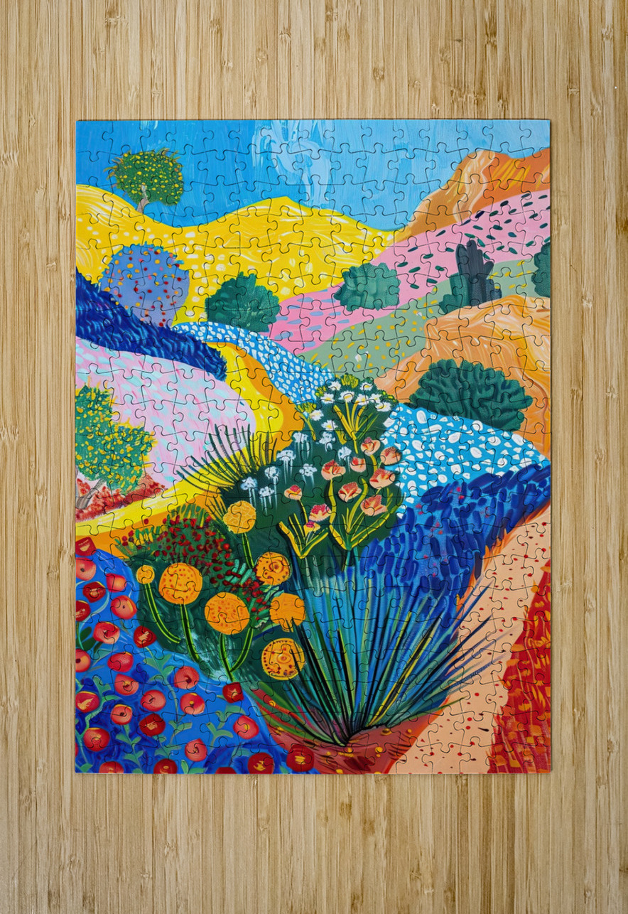Blooming Desert Hills 7P3H2N 53 Abstract Rebellion Puzzle printing