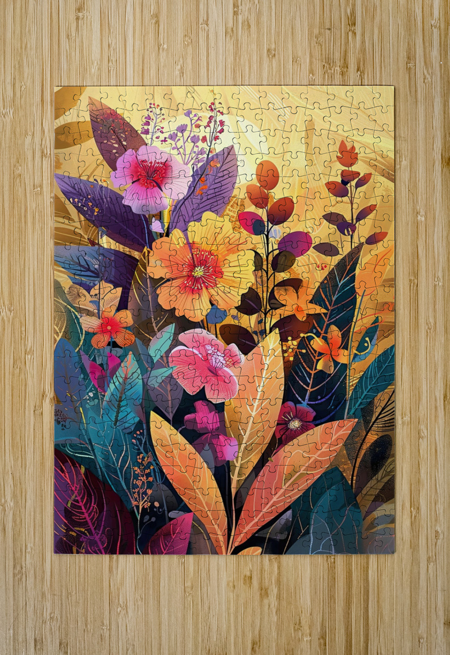 Blooming Garden Rhapsody H3N9P2 53 Abstract Rebellion Puzzle printing