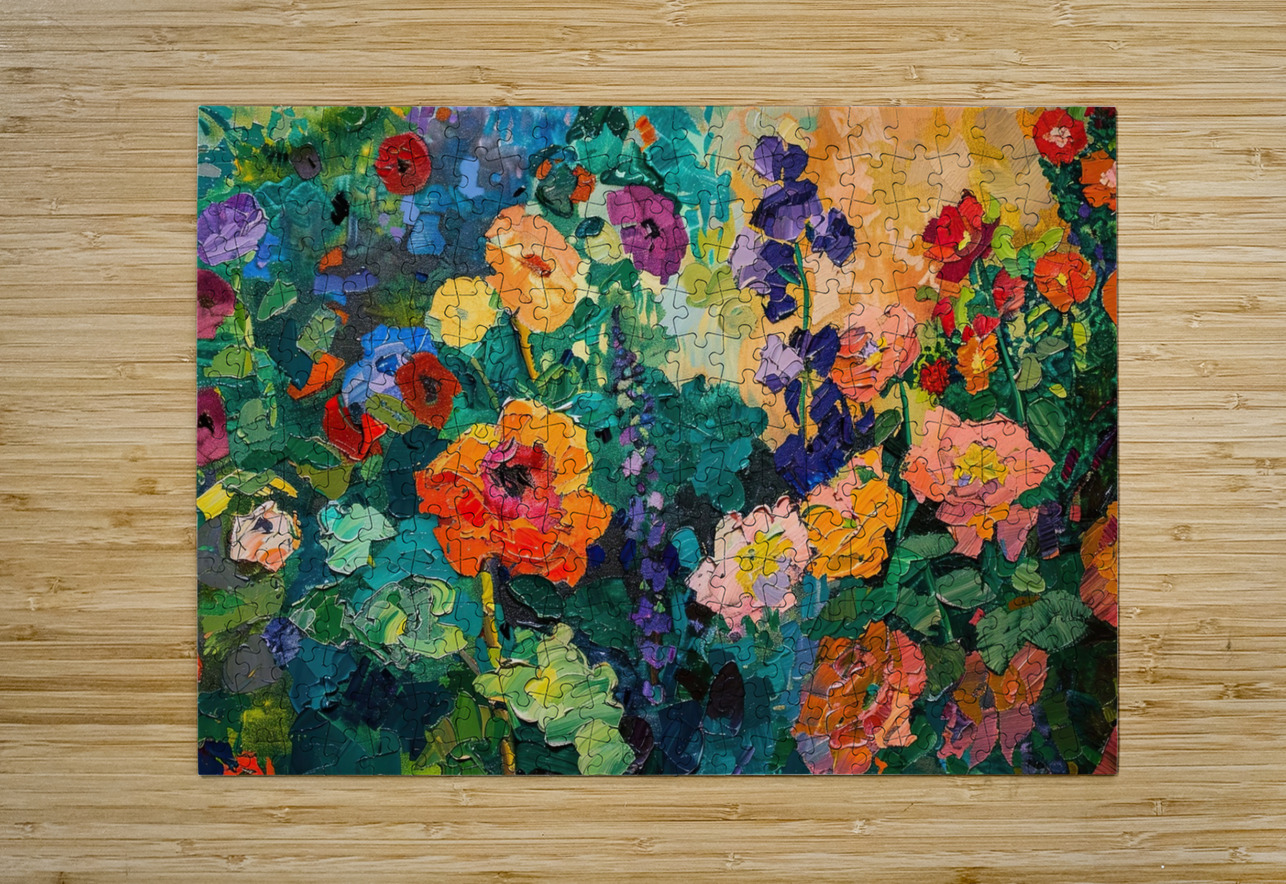 Blooming Garden Vibrance H9P4N2 55 Abstract Rebellion Impression de puzzle