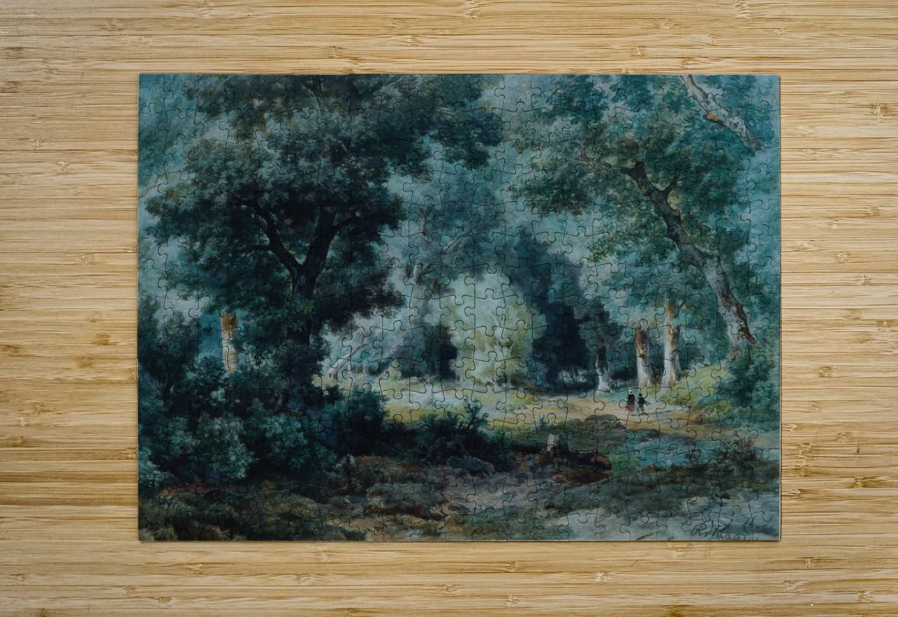 Waldinneres [1876] by Remigius Adrianus van Haanen [1812–1894] MyCozyFineArt Puzzle printing
