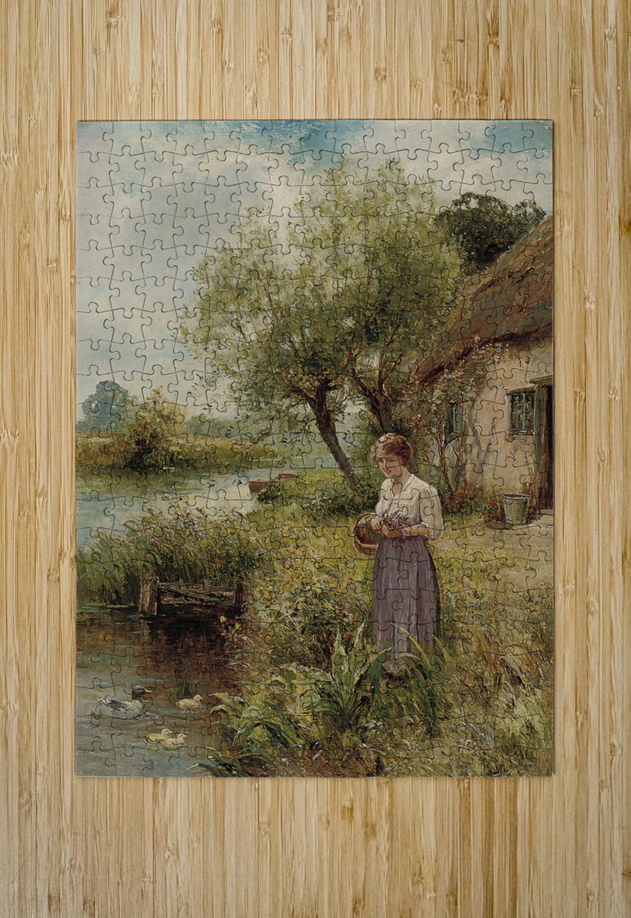 Summertime by Ernest Walbourn [1872–1927] MyCozyFineArt Puzzle printing