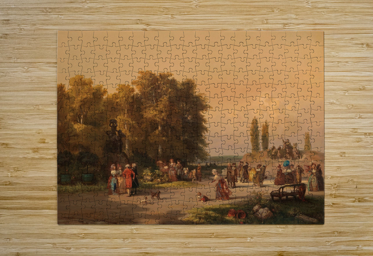 Park in the Vicinity of Paris [1848] by Charles Rochussen [1814–1894] MyCozyFineArt Puzzle printing