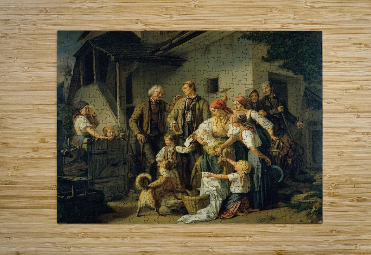 Der Findling [1851] by Ferdinand Mallitsch [1820–1900] MyCozyFineArt Puzzle printing