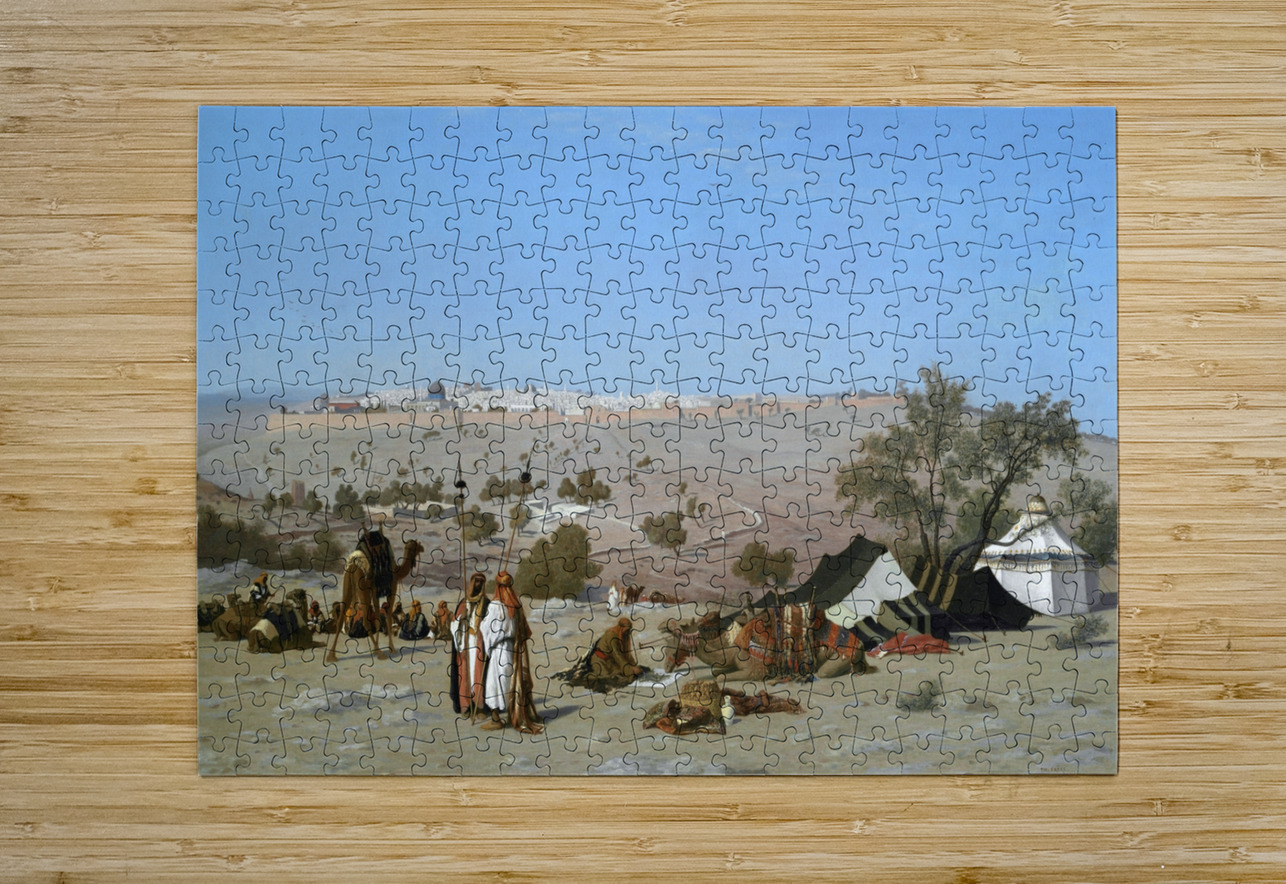 Jerusalem from the Mount of Olives [by 1880] by Charles Théodore Frère [1814–1888] MyCozyFineArt Puzzle printing