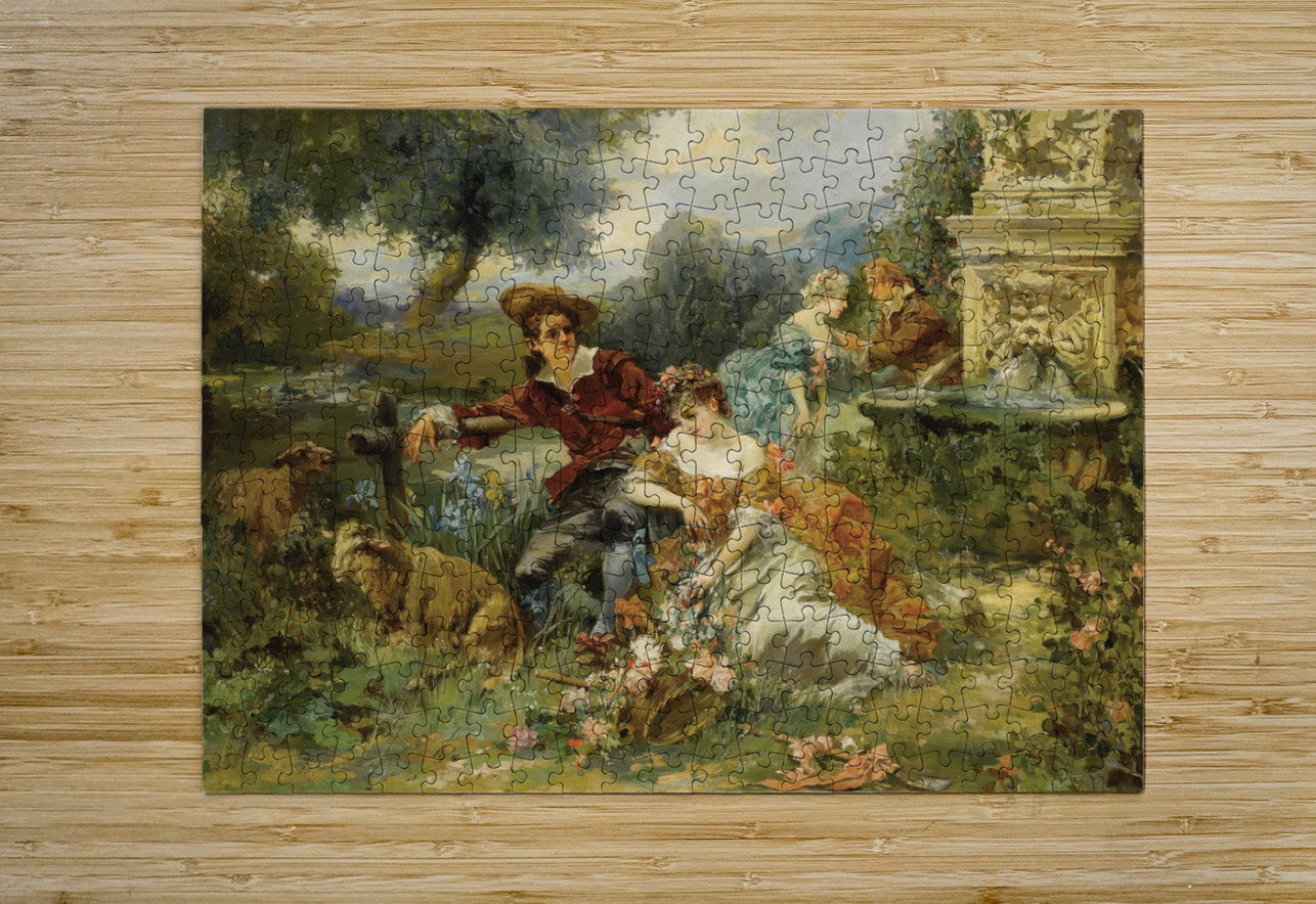 Fête Champêtre by Vicente García De Paredes [1845–1903] MyCozyFineArt Puzzle printing