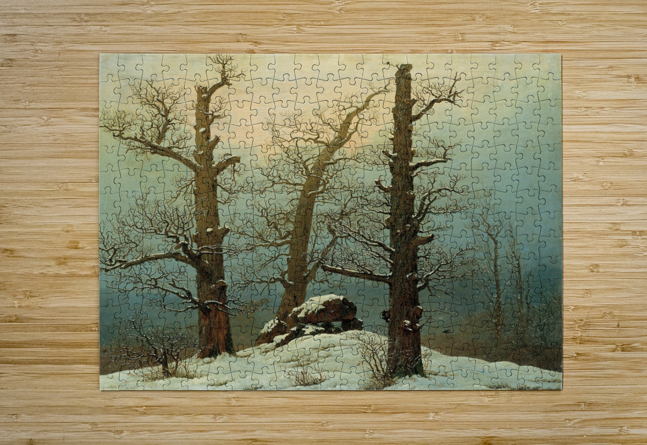 Cairn in Snow by Caspar David Friedrich [1774–1840] MyCozyFineArt Puzzle printing