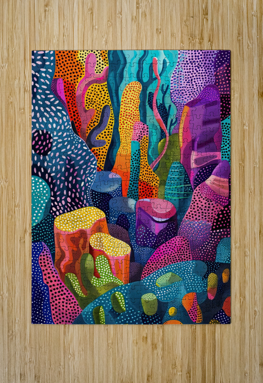 Chromatic Coral City 7H9N2P 60 Abstract Rebellion Puzzle printing