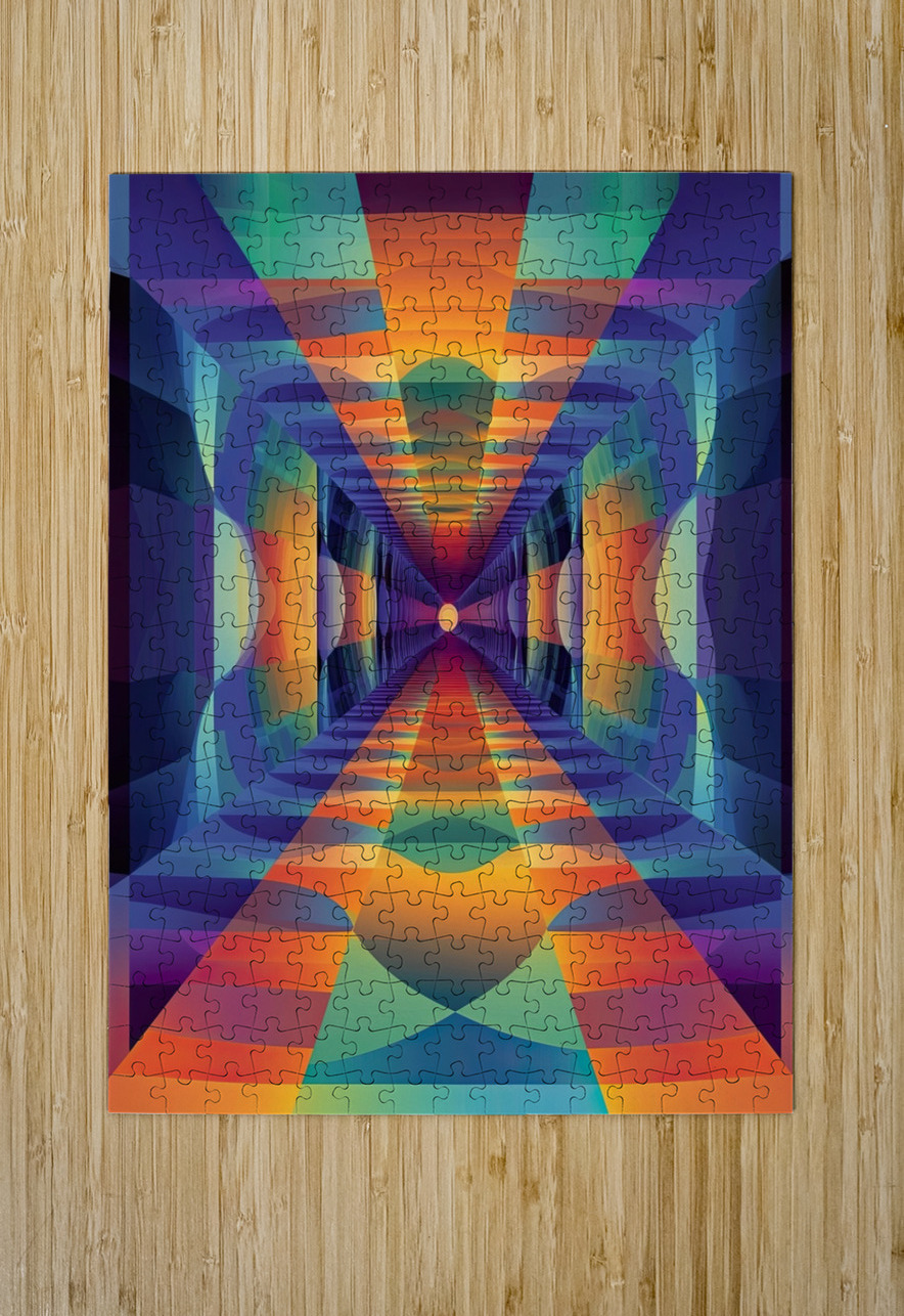 Chromatic Corridor NV9H7B 60 Abstract Rebellion Puzzle printing