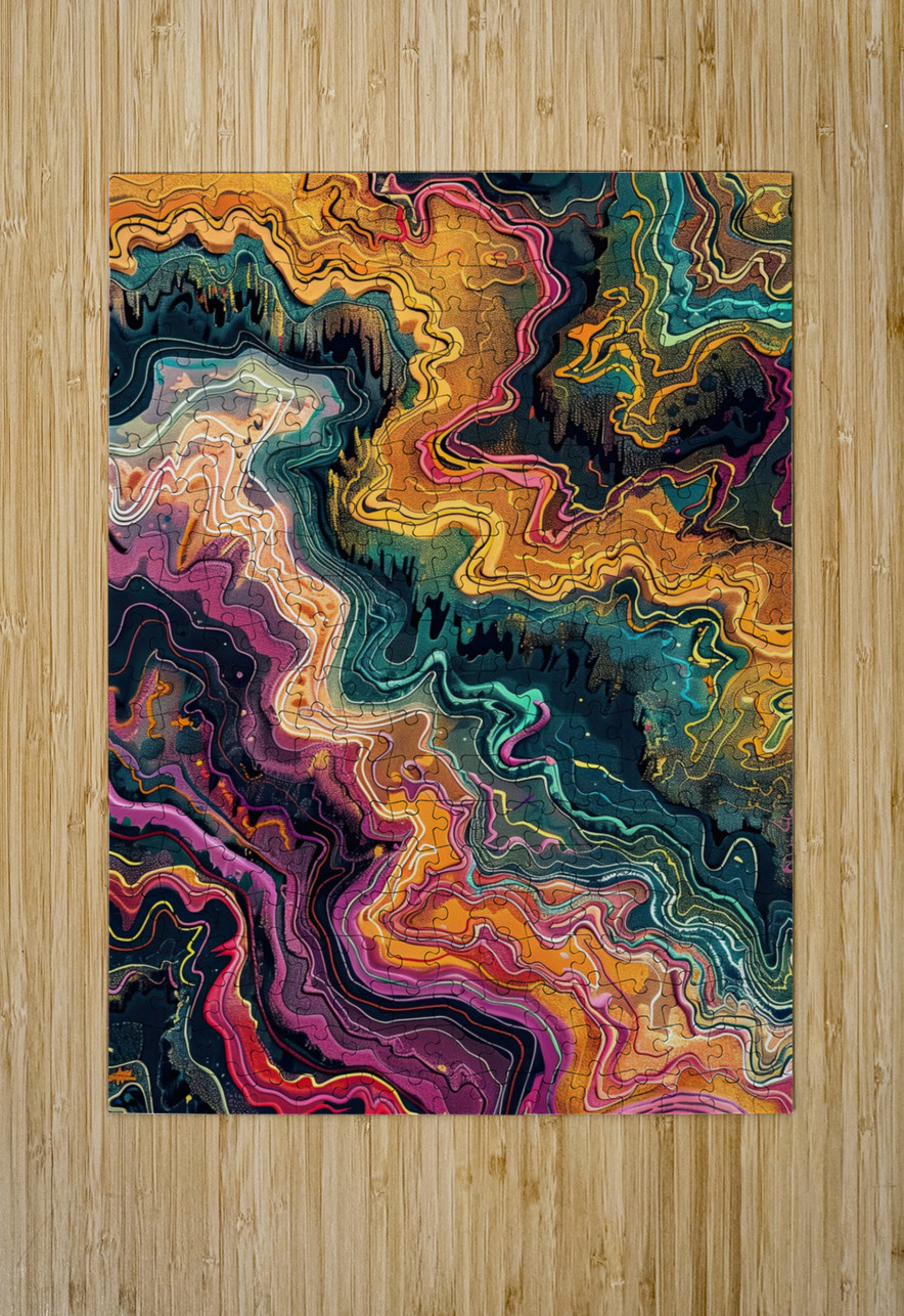 Chromatic Currents ZX987N 60 Abstract Rebellion Puzzle printing