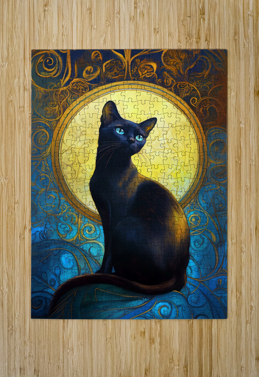 Luna cat Esther Plazier Puzzle printing
