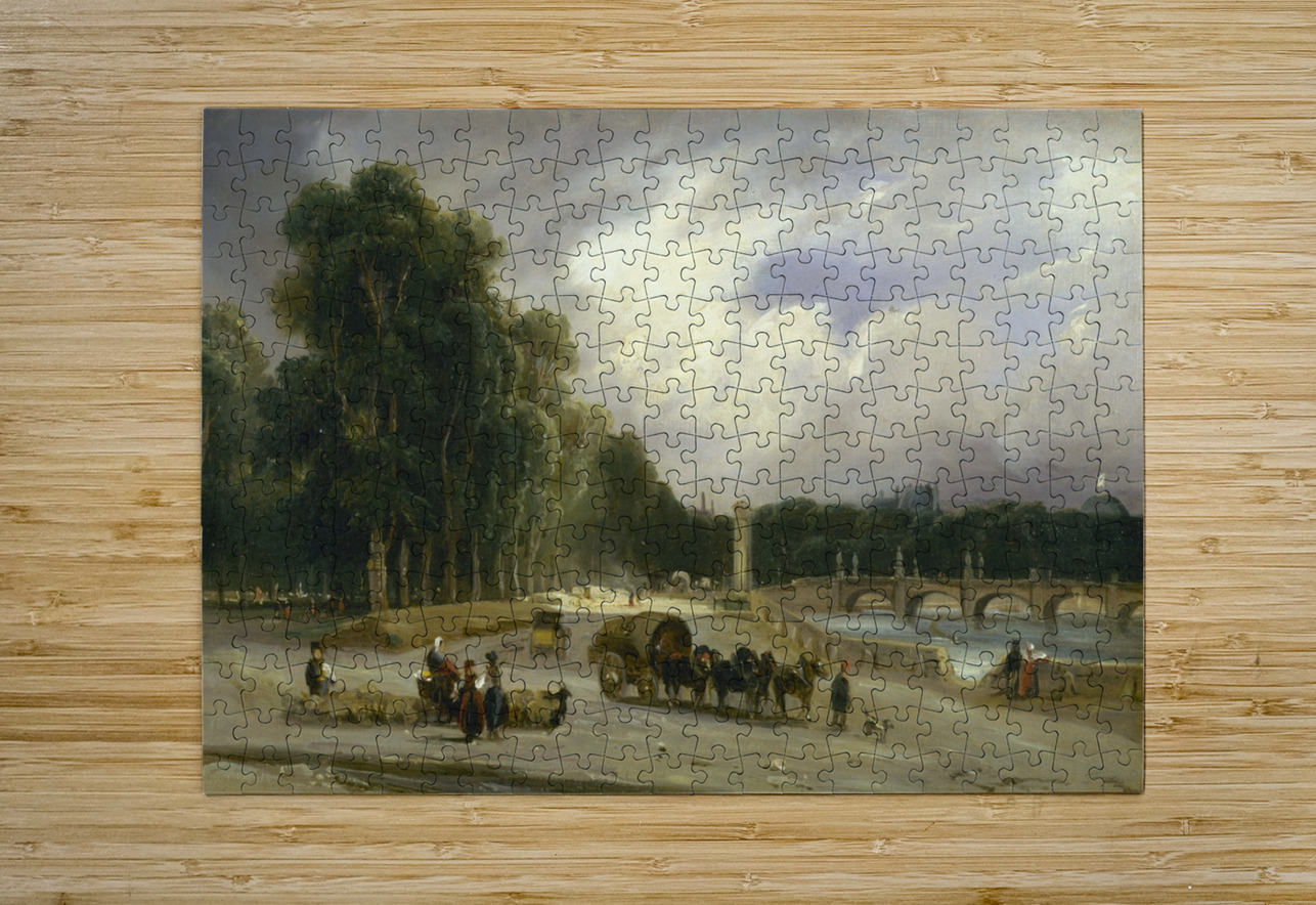 Le Cours–la–Reine [1828] by Théodore Gudin [1802–1880] MyCozyFineArt Puzzle printing
