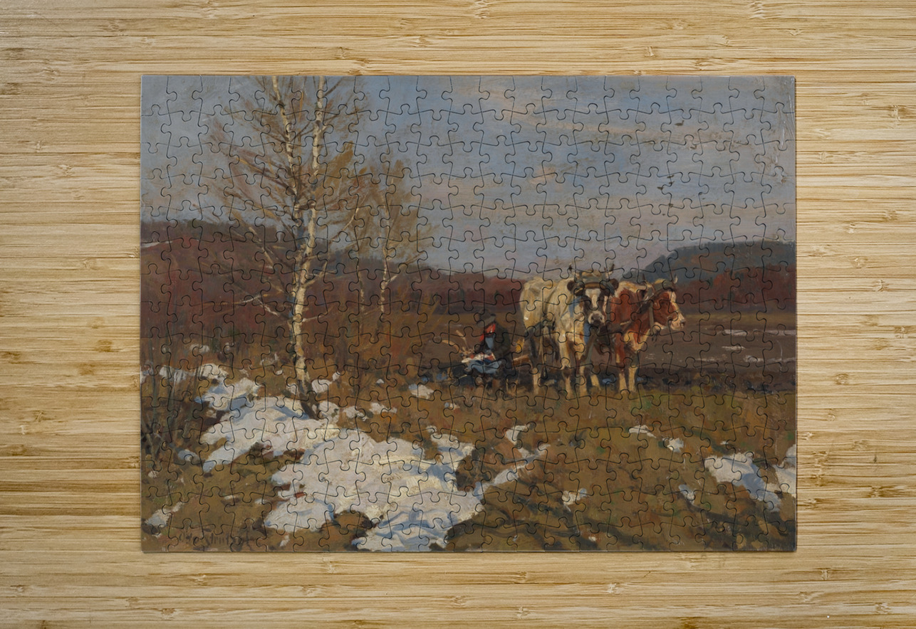 Die Vesperpause [1904] by Otto Strützel [1855–1930] MyCozyFineArt Puzzle printing