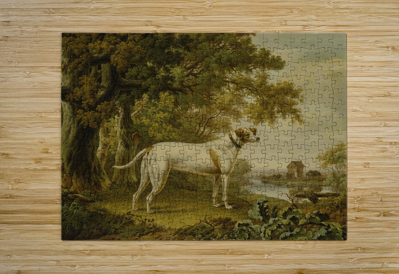 An English Pointer In A Landscape [1811] by Charles Towne [1763–1840] MyCozyFineArt Puzzle printing